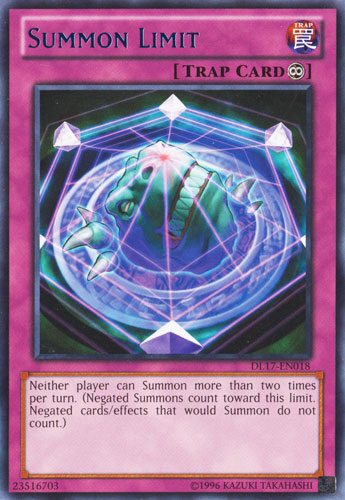 Summon Limit (Blue) [DL17-EN018] Rare | Chromatic Games