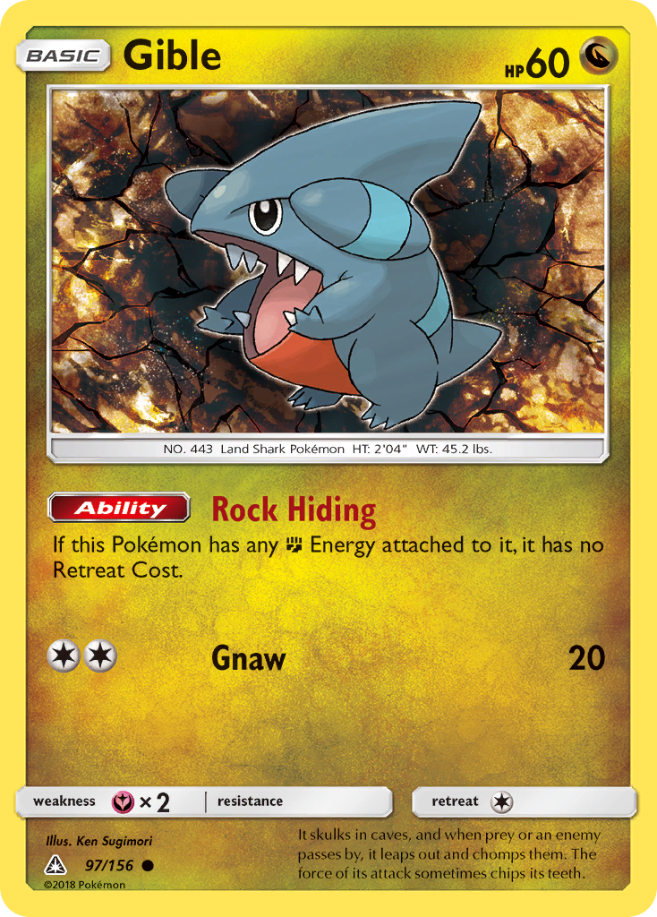 Gible (97/156) [Sun & Moon: Ultra Prism] | Chromatic Games