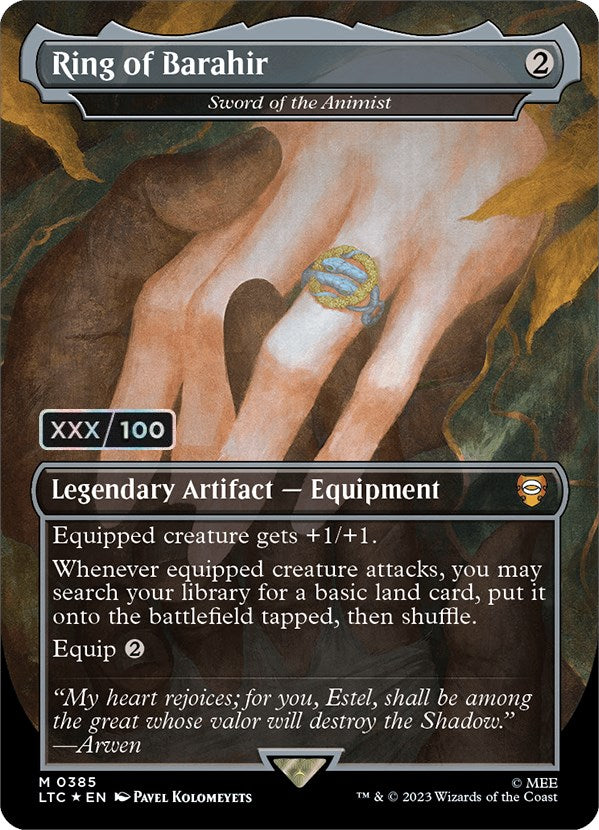 Ring of Barahir - Sword of the Animist (Serialized) [The Lord of the Rings: Tales of Middle-Earth Commander] | Chromatic Games