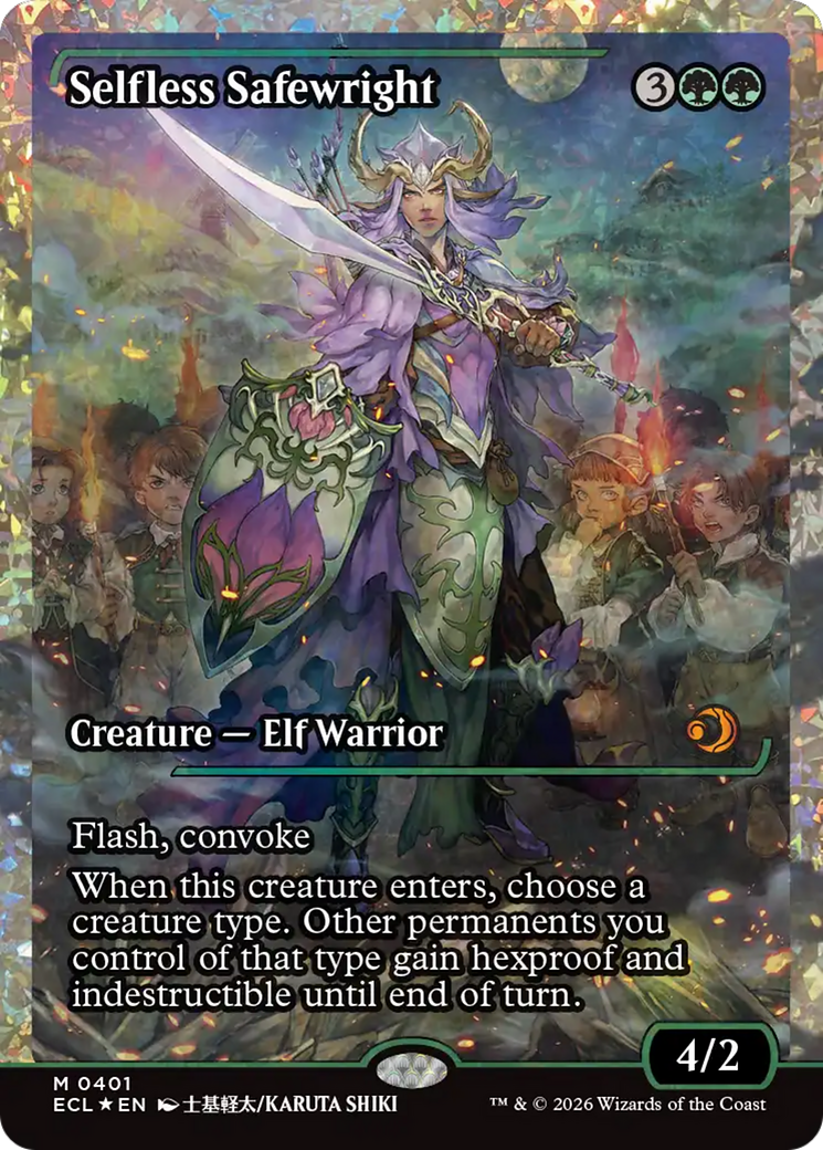 Selfless Safewright (Showcase) (Fracture Foil) [Lorwyn Eclipsed] | Chromatic Games