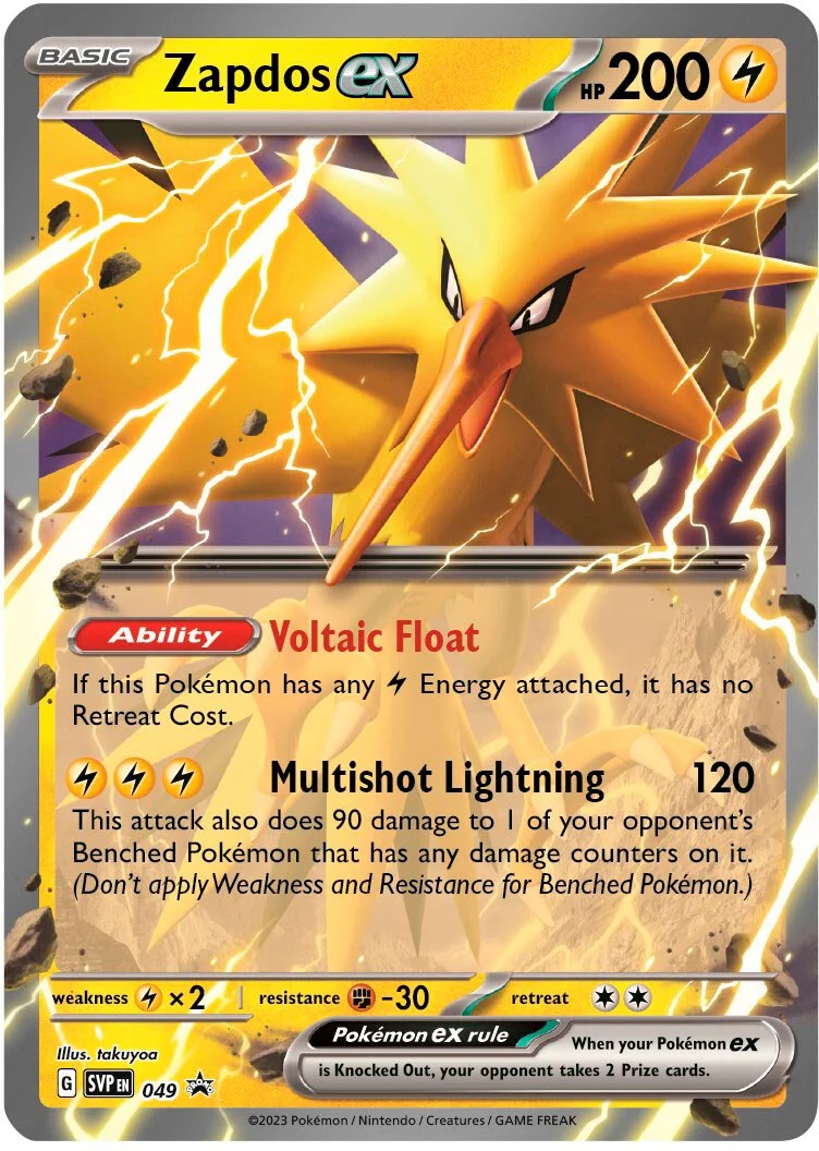 Zapdos ex (049) (Jumbo Card) [Scarlet & Violet: Black Star Promos] | Chromatic Games