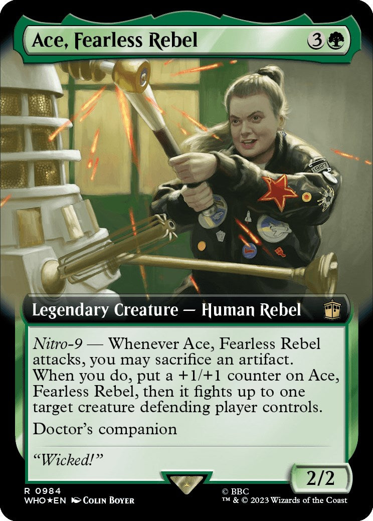 Ace, Fearless Rebel (Extended Art) (Surge Foil) [Doctor Who] | Chromatic Games