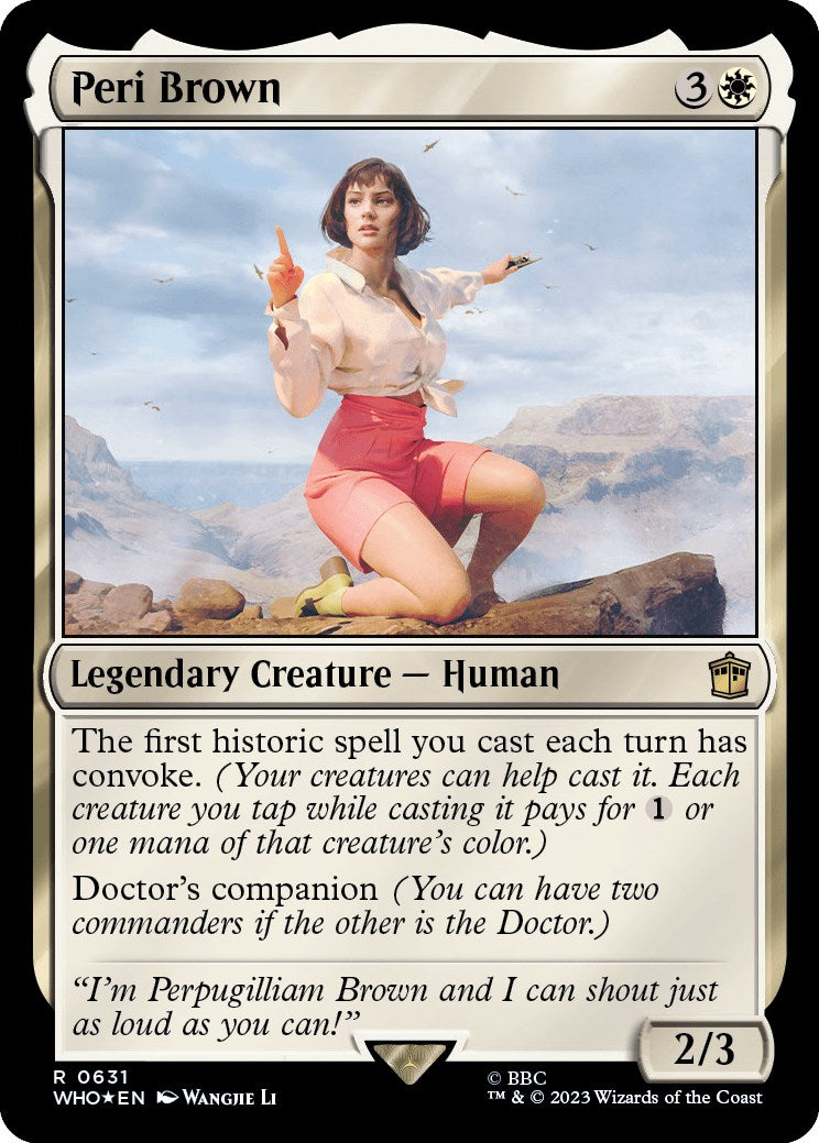 Peri Brown (Surge Foil) [Doctor Who] | Chromatic Games