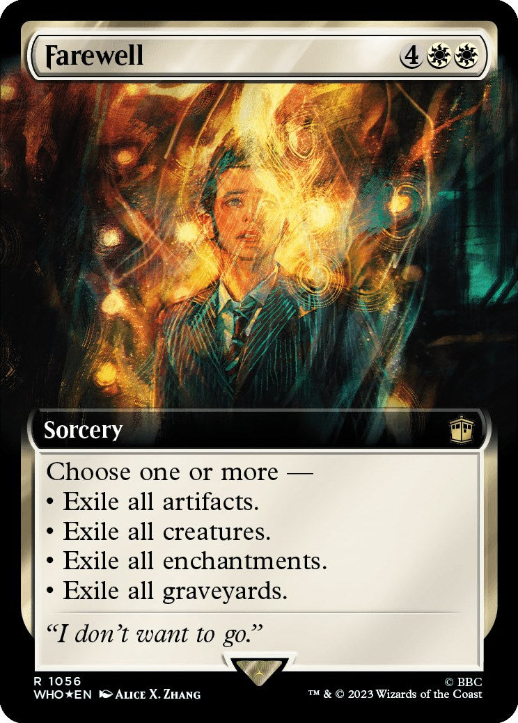Farewell (Extended Art) (Surge Foil) [Doctor Who] | Chromatic Games