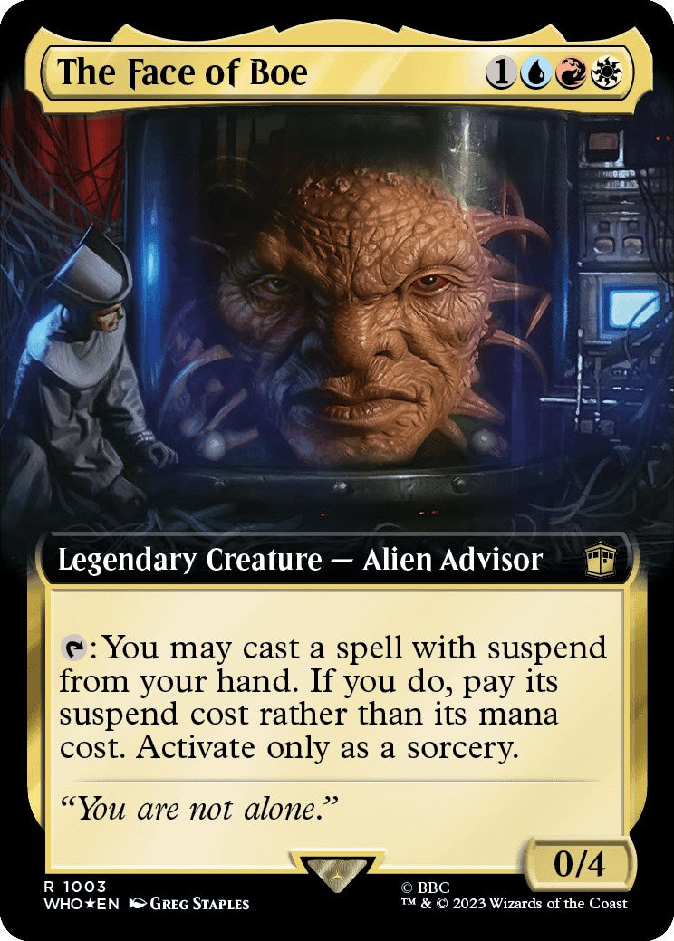 The Face of Boe (Extended Art) (Surge Foil) [Doctor Who] | Chromatic Games