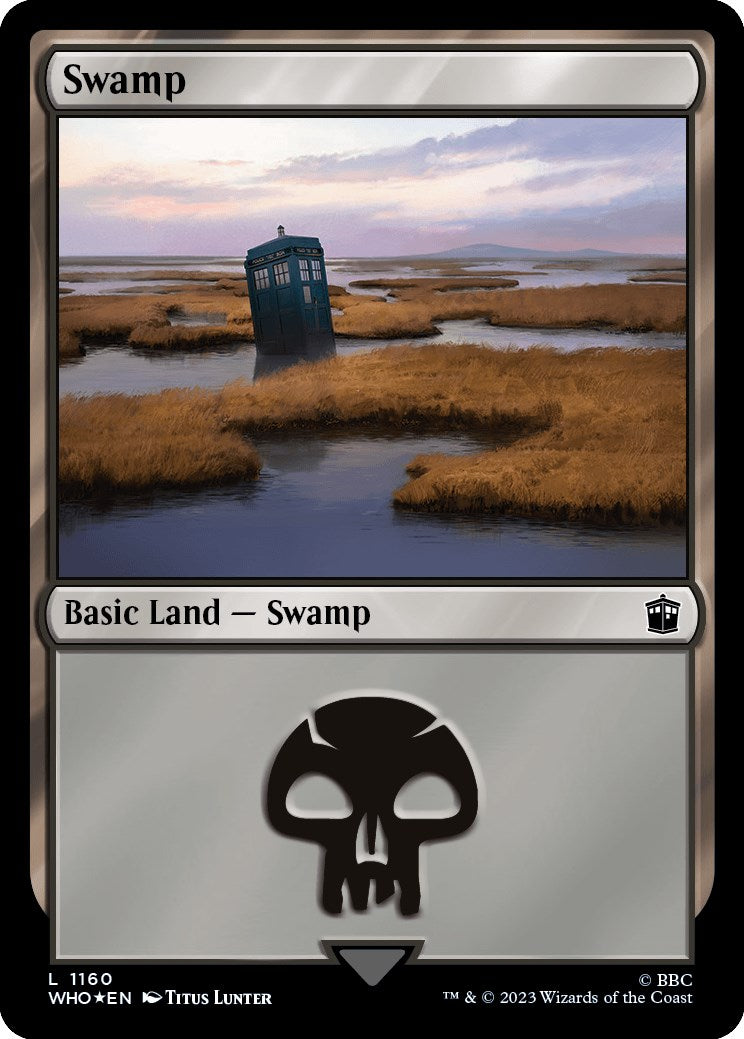 Swamp (1160) (Surge Foil) [Doctor Who] | Chromatic Games