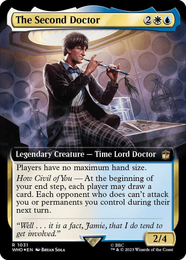 The Second Doctor (Extended Art) (Surge Foil) [Doctor Who] | Chromatic Games