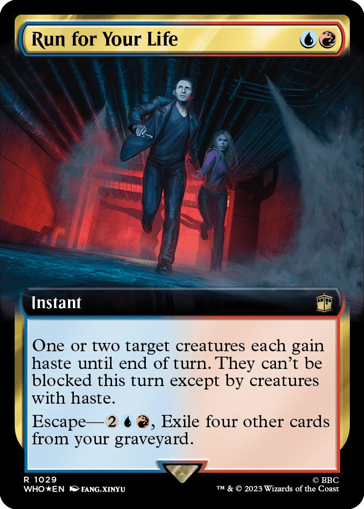 Run for Your Life (Extended Art) (Surge Foil) [Doctor Who] | Chromatic Games