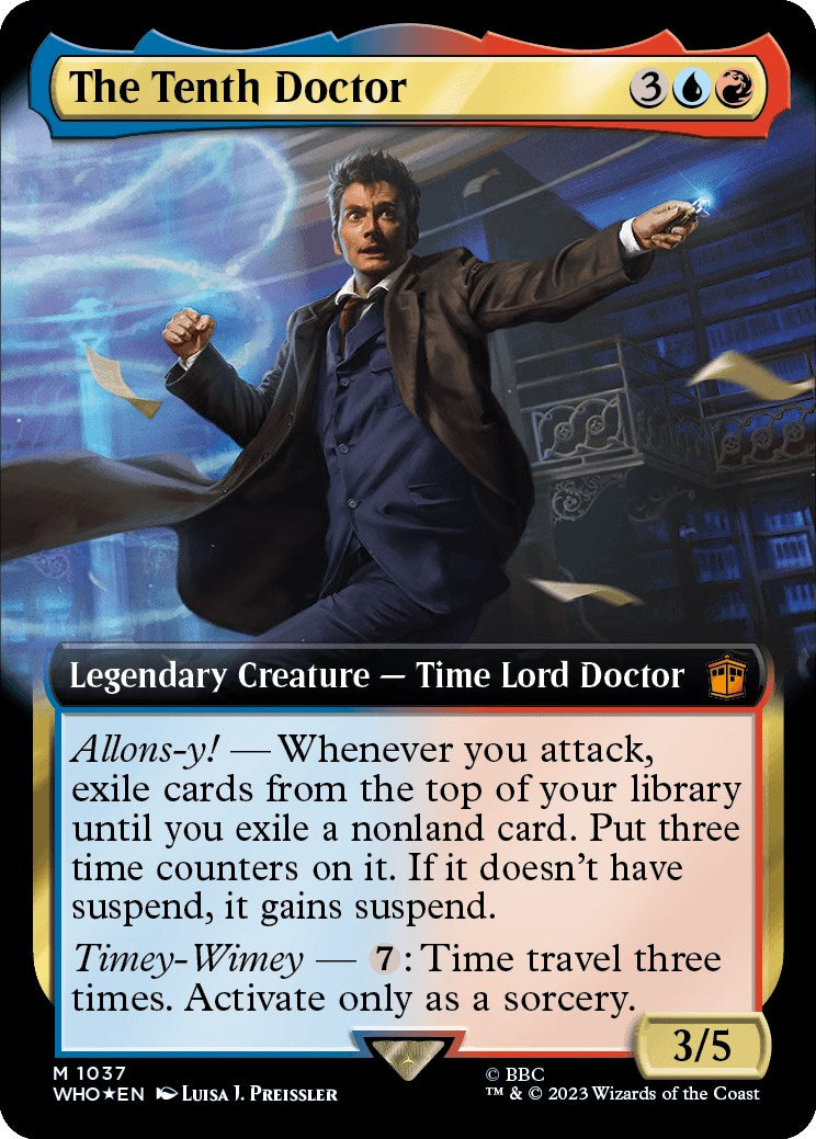 The Tenth Doctor (Extended Art) (Surge Foil) [Doctor Who] | Chromatic Games