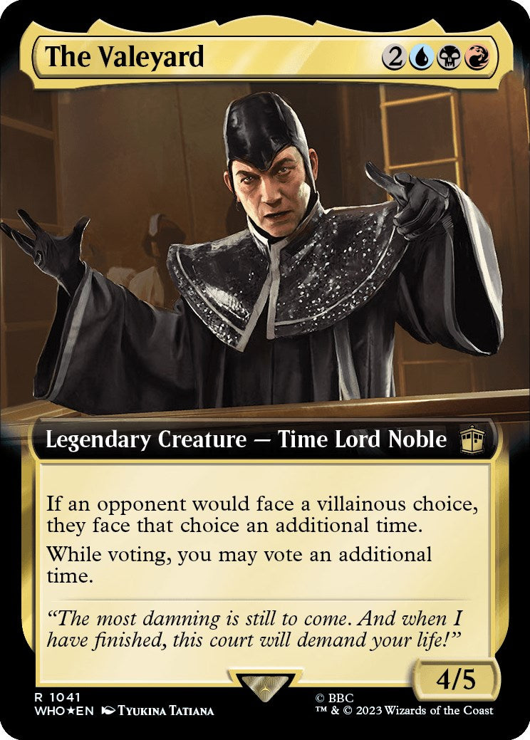 The Valeyard (Extended Art) (Surge Foil) [Doctor Who] | Chromatic Games