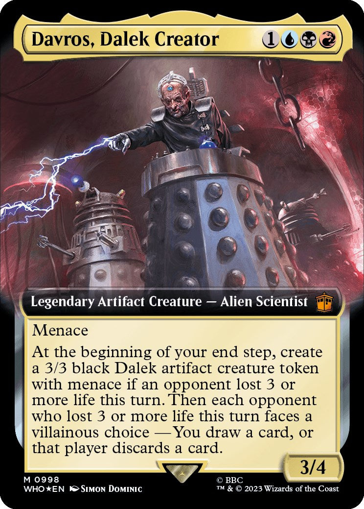 Davros, Dalek Creator (Extended Art) (Surge Foil) [Doctor Who] | Chromatic Games