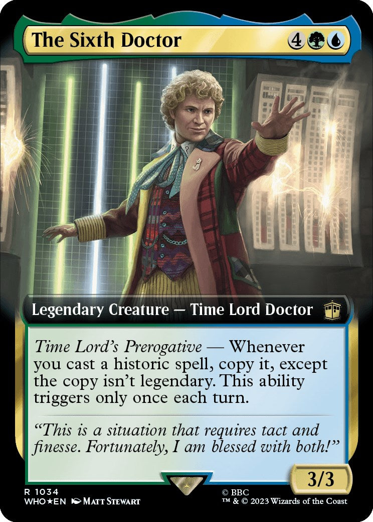 The Sixth Doctor (Extended Art) (Surge Foil) [Doctor Who] | Chromatic Games