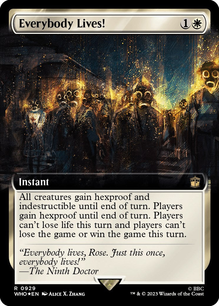Everybody Lives! (Extended Art) (Surge Foil) [Doctor Who] | Chromatic Games