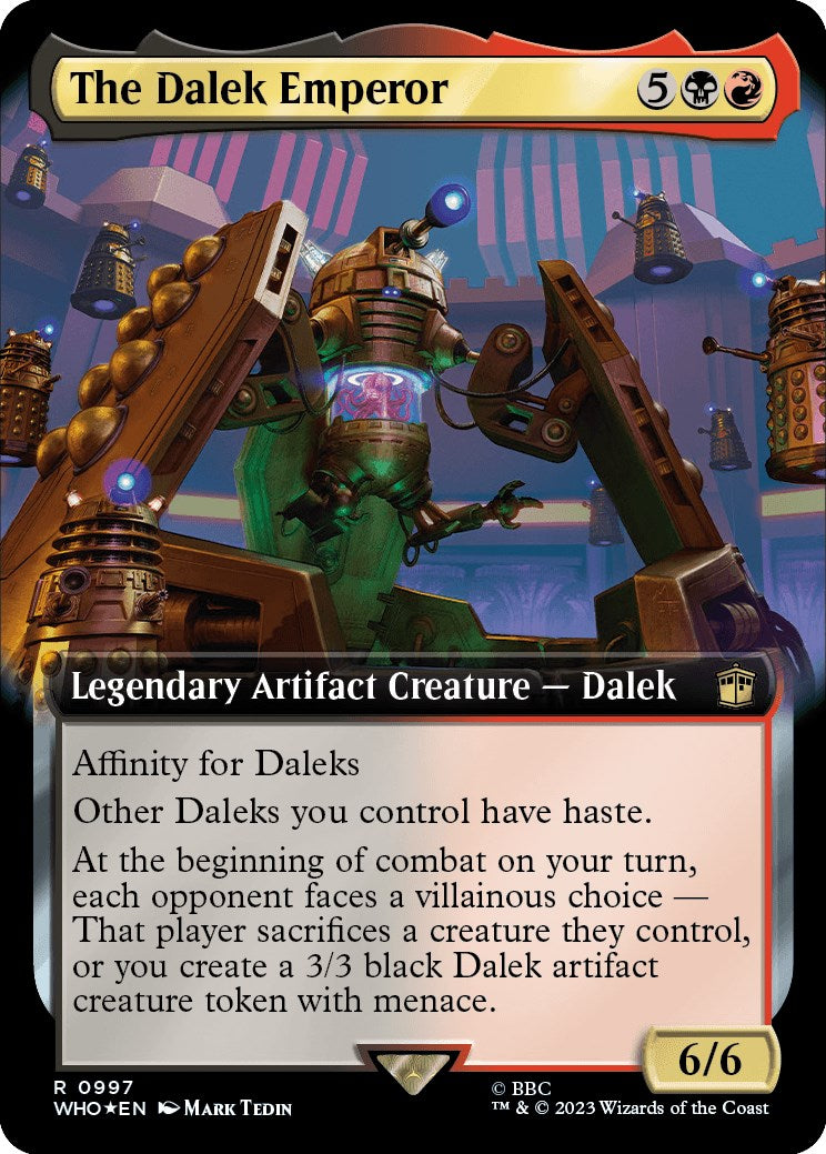 The Dalek Emperor (Extended Art) (Surge Foil) [Doctor Who] | Chromatic Games