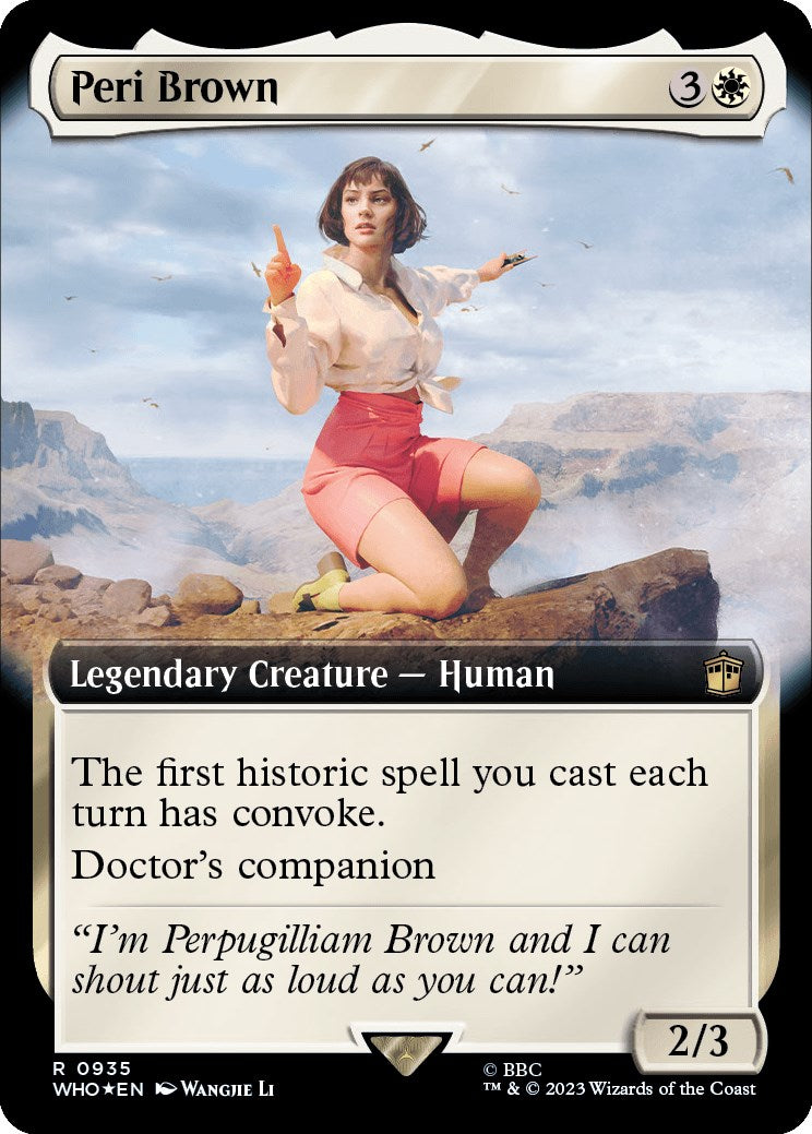 Peri Brown (Extended Art) (Surge Foil) [Doctor Who] | Chromatic Games