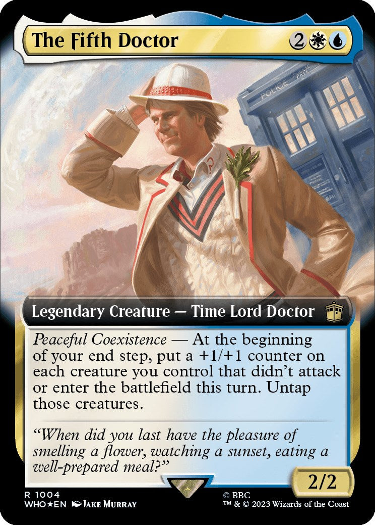 The Fifth Doctor (Extended Art) (Surge Foil) [Doctor Who] | Chromatic Games