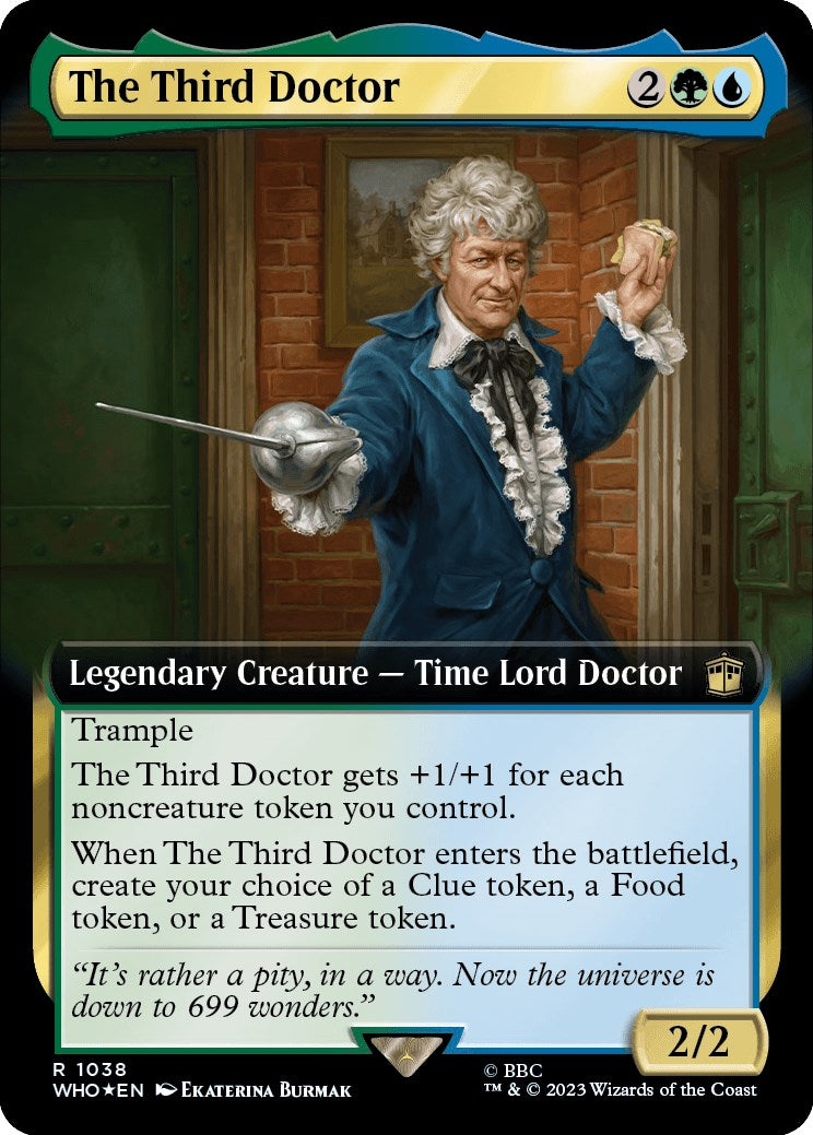 The Third Doctor (Extended Art) (Surge Foil) [Doctor Who] | Chromatic Games