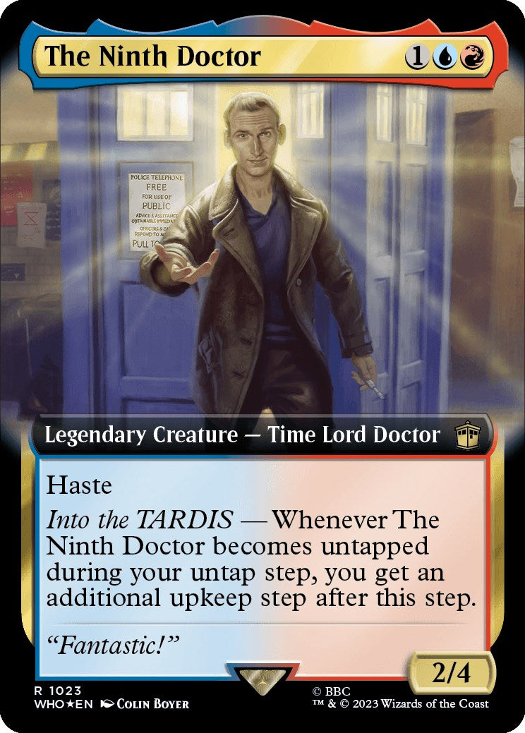 The Ninth Doctor (Extended Art) (Surge Foil) [Doctor Who] | Chromatic Games