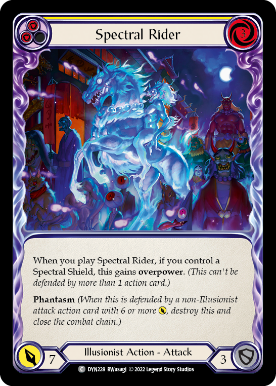 Spectral Rider (Yellow) [DYN228] (Dynasty)  Rainbow Foil | Chromatic Games