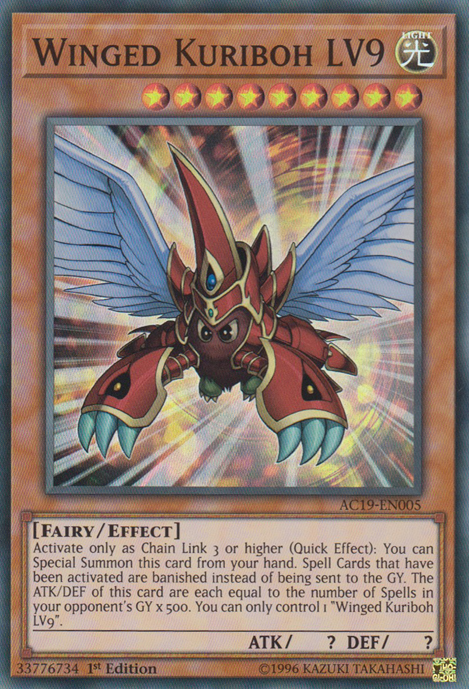 Winged Kuriboh LV9 [AC19-EN005] Super Rare | Chromatic Games
