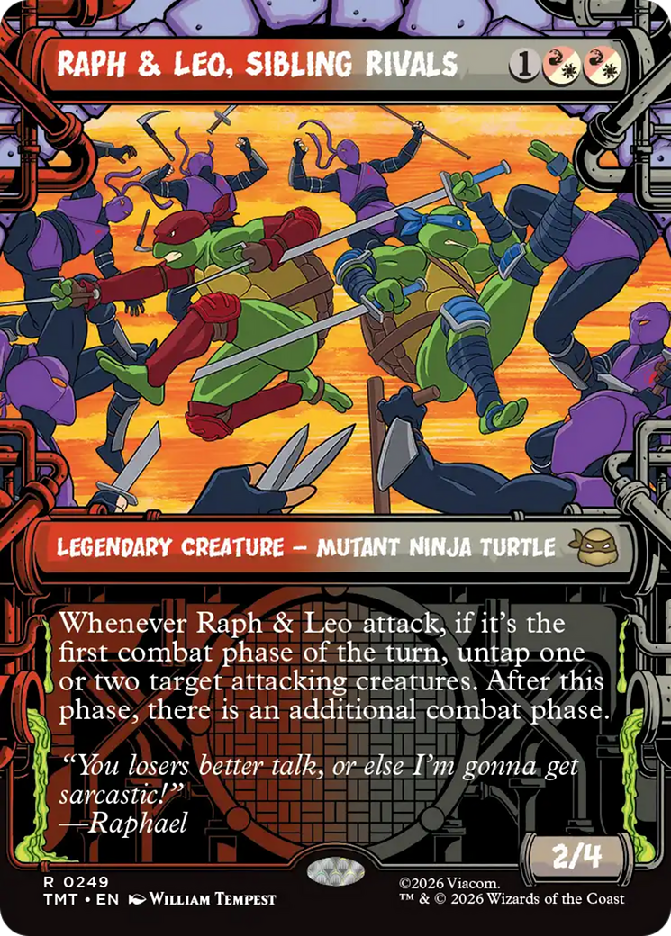 Raph & Leo, Sibling Rivals (Showcase) [Teenage Mutant Ninja Turtles] | Chromatic Games