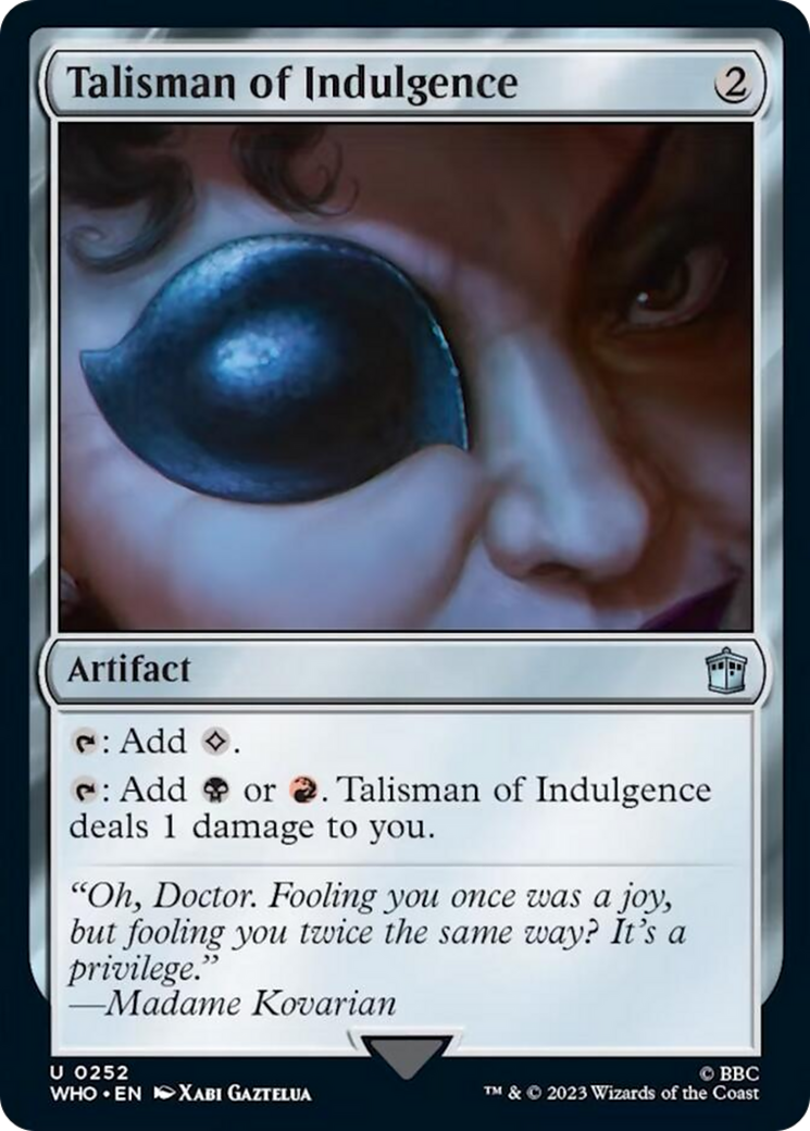 Talisman of Indulgence [Doctor Who] | Chromatic Games