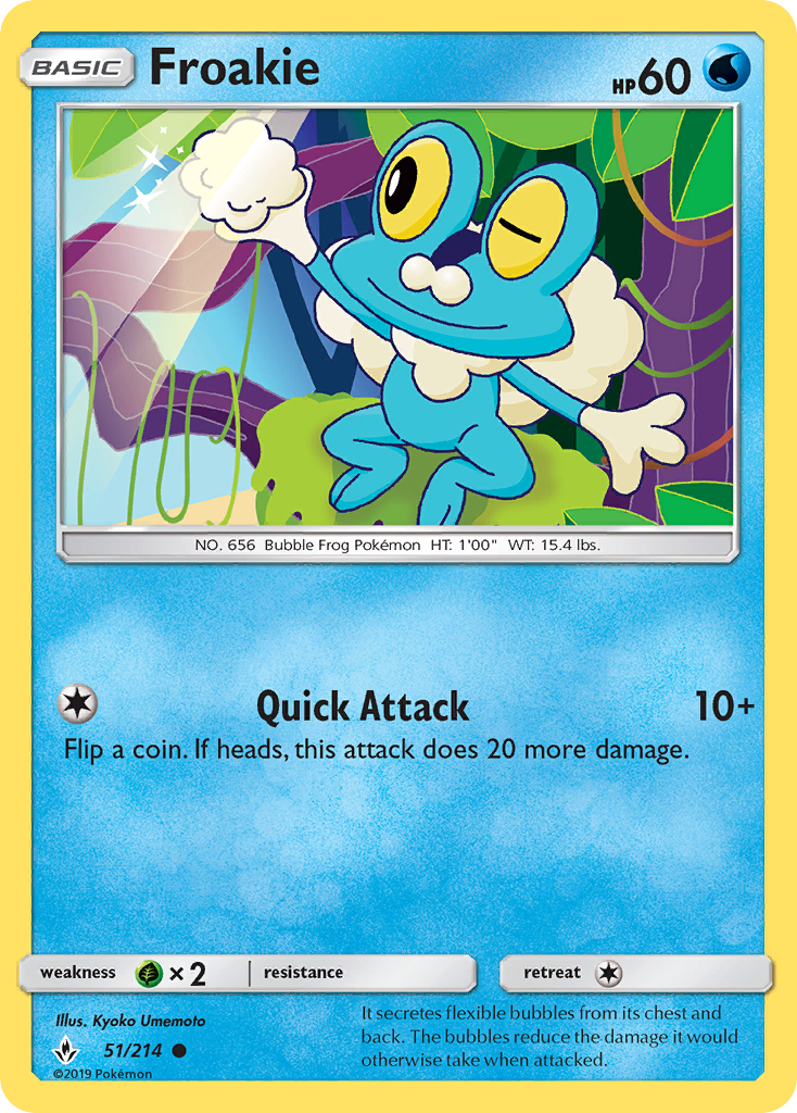 Froakie (51/214) [Sun & Moon: Unbroken Bonds] | Chromatic Games