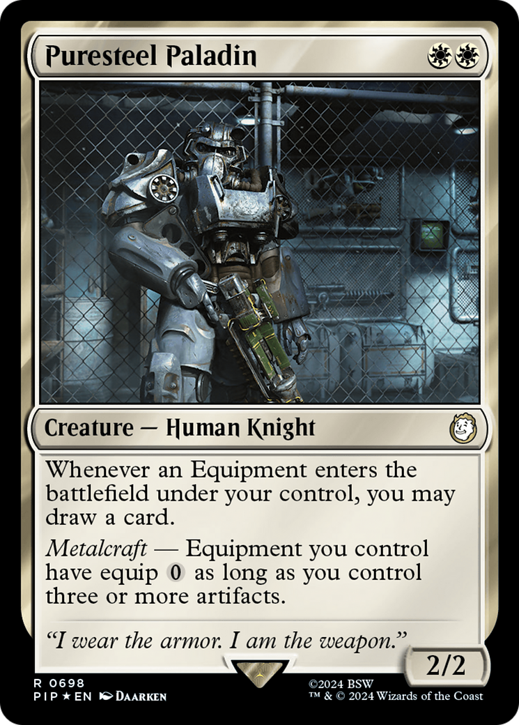 Puresteel Paladin (Surge Foil) [Fallout] | Chromatic Games