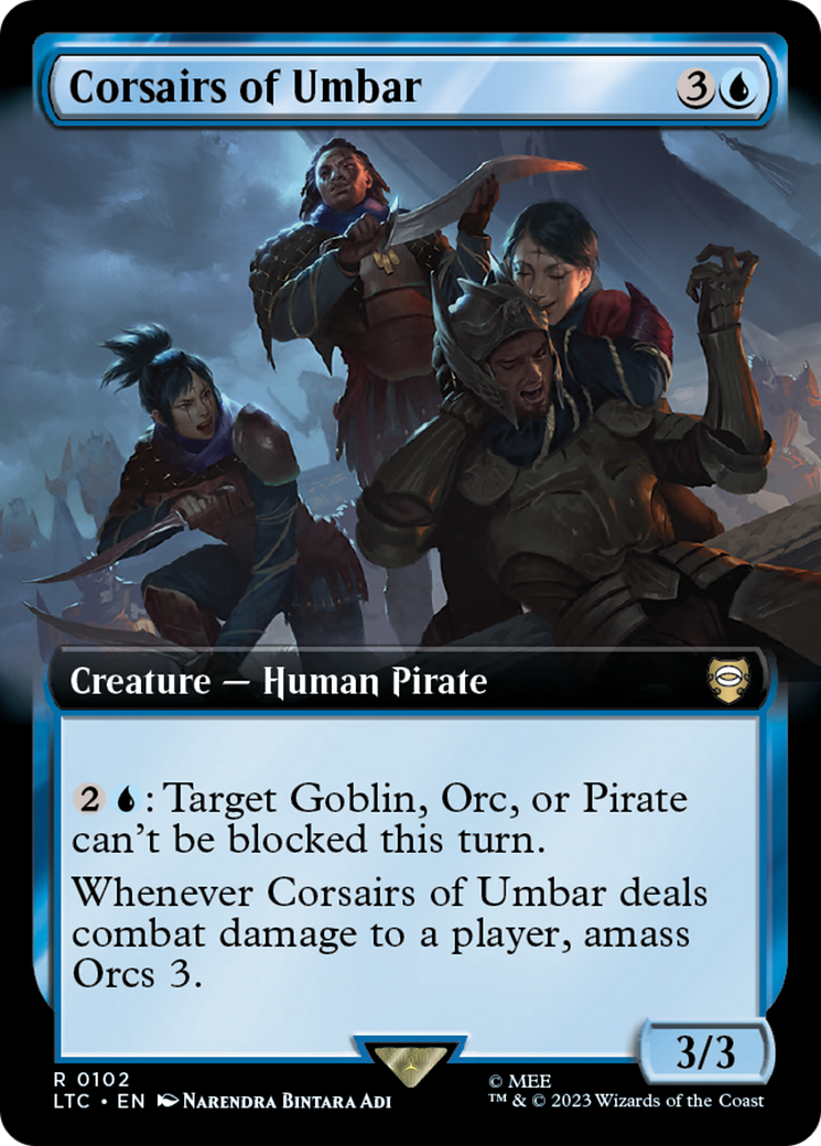 Corsairs of Umbar (Extended Art) [The Lord of the Rings: Tales of Middle-Earth Commander] | Chromatic Games