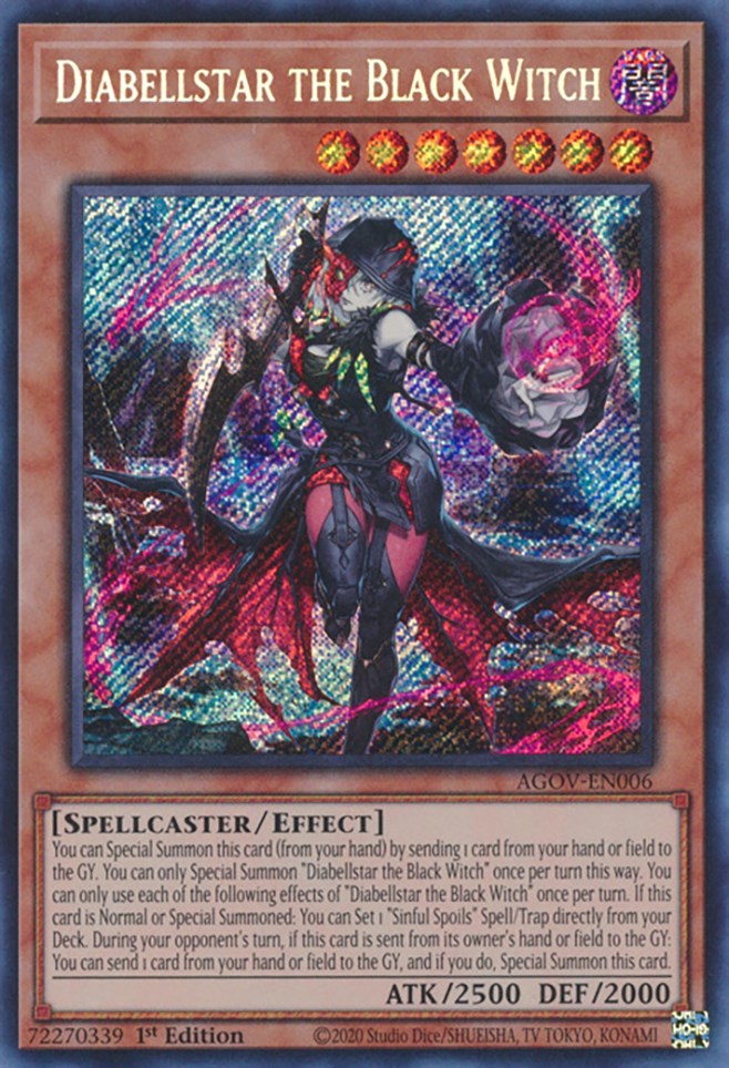 Diabellstar the Black Witch [AGOV-EN006] Secret Rare | Chromatic Games