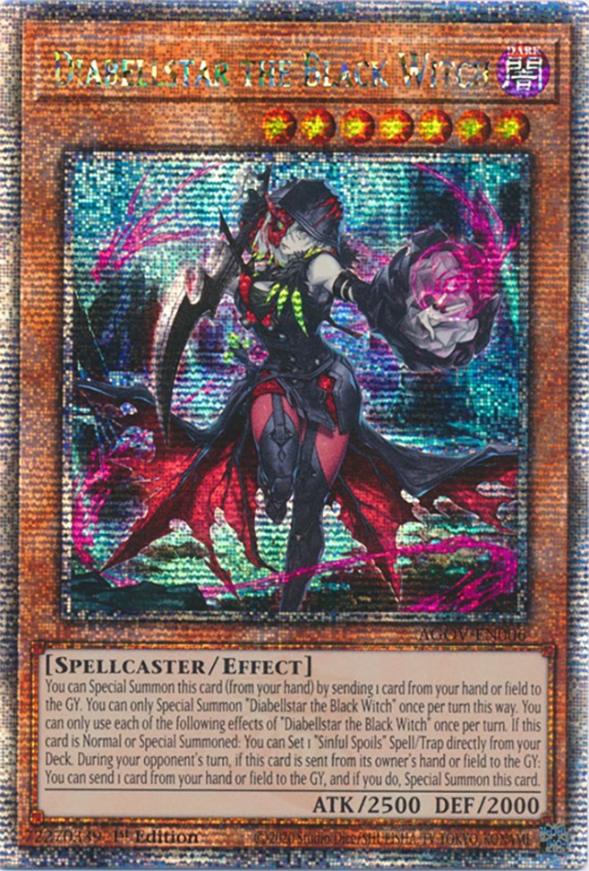 Diabellstar the Black Witch (Quarter Century Secret Rare) [AGOV-EN006] Quarter Century Secret Rare | Chromatic Games