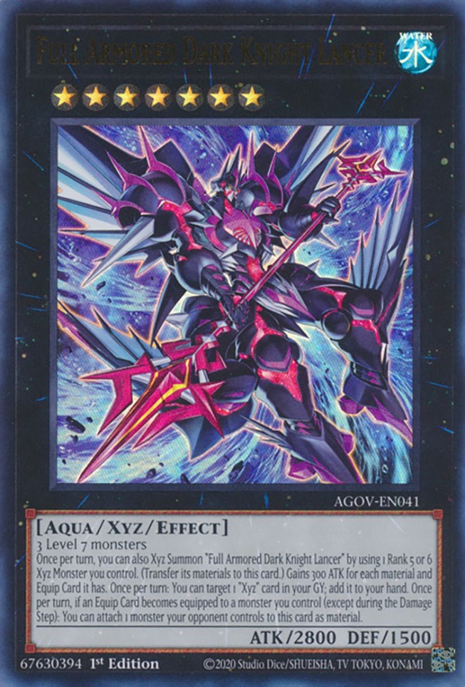 Full Armored Dark Knight Lancer [AGOV-EN041] Ultra Rare | Chromatic Games