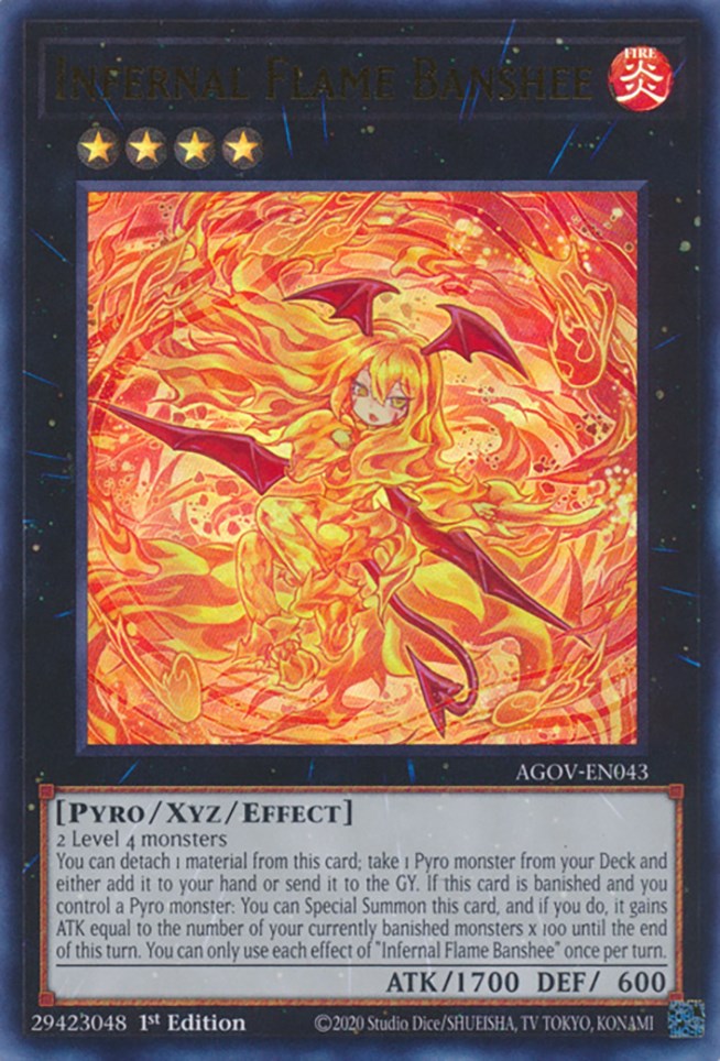 Infernal Flame Banshee [AGOV-EN043] Ultra Rare | Chromatic Games