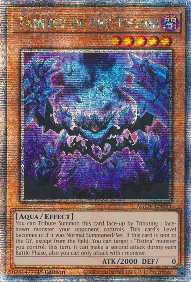 Tainted of the Tistina (Quarter Century Secret Rare) [AGOV-EN088] Quarter Century Secret Rare | Chromatic Games