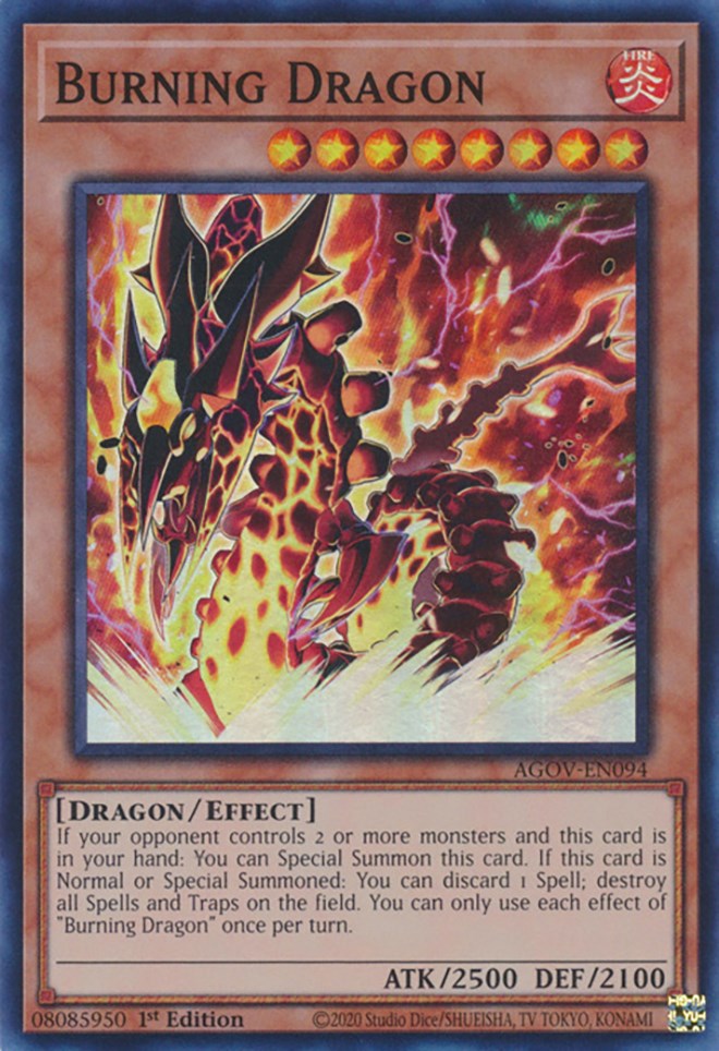 Burning Dragon [AGOV-EN094] Super Rare | Chromatic Games