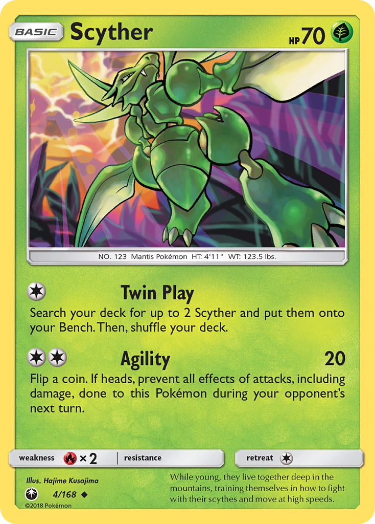 Scyther (4/168) [Sun & Moon: Celestial Storm] | Chromatic Games