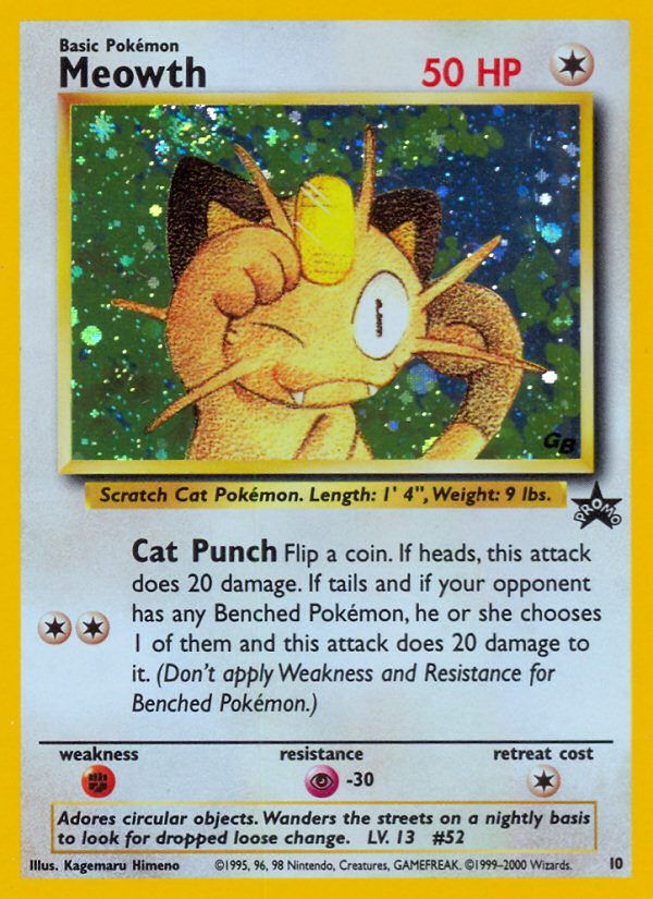 Meowth (10) [Wizards of the Coast: Black Star Promos] | Chromatic Games