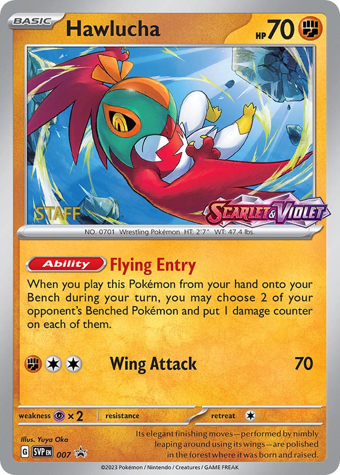 Hawlucha (007) [Staff] [Scarlet & Violet 151] | Chromatic Games