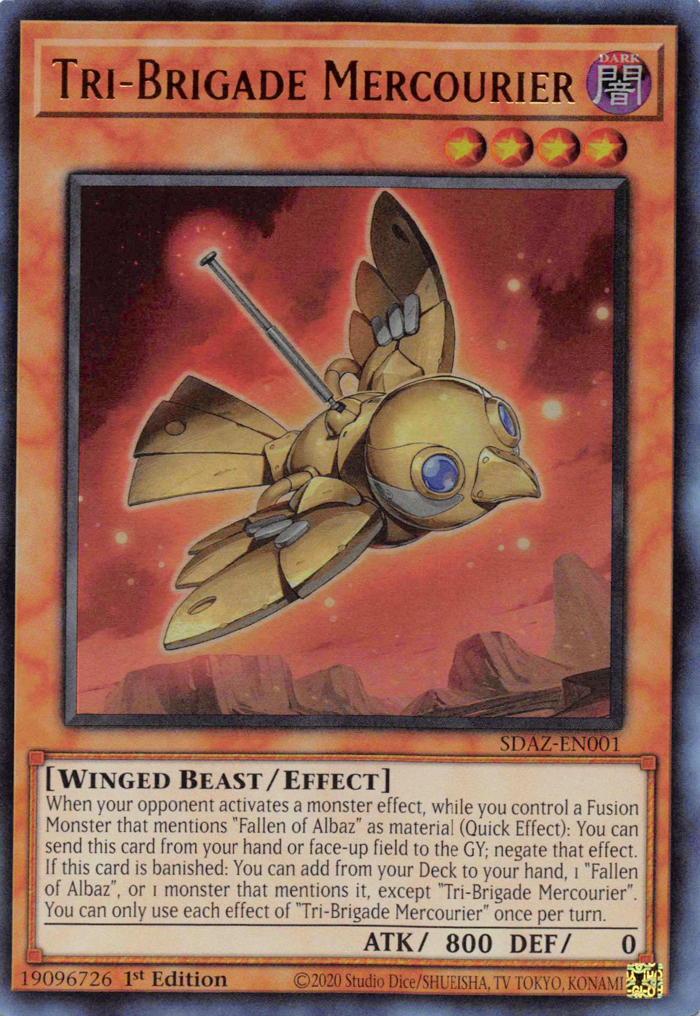 Tri-Brigade Mercourier [SDAZ-EN001] Ultra Rare | Chromatic Games