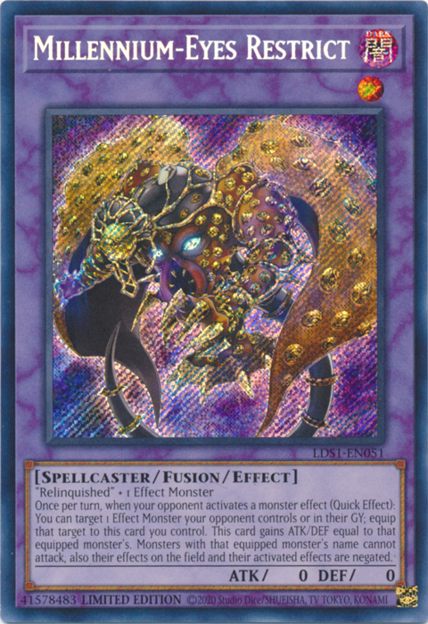 Millennium-Eyes Restrict [LDS1-EN051] Secret Rare | Chromatic Games