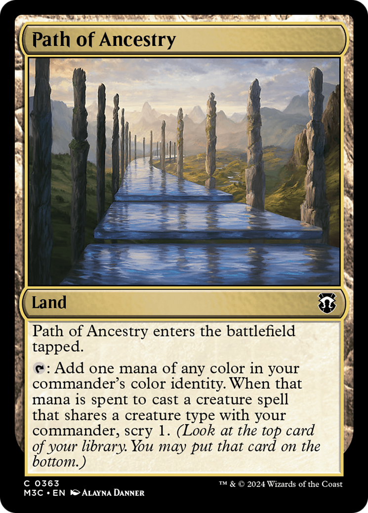 Path of Ancestry (Ripple Foil) [Modern Horizons 3 Commander] | Chromatic Games