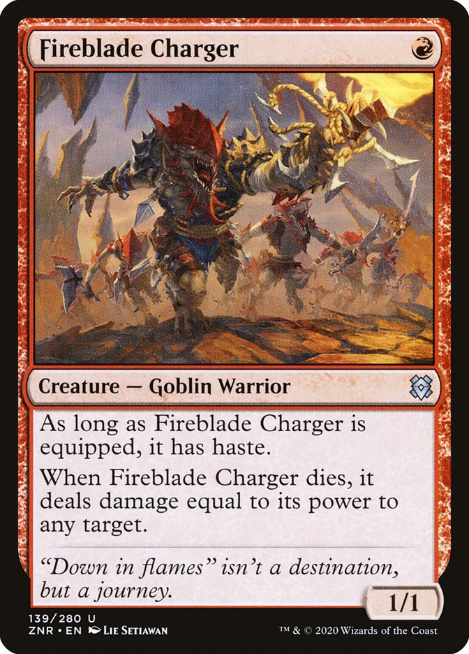 Fireblade Charger 139/280 (Zendikar Rising)  - Foil | Chromatic Games