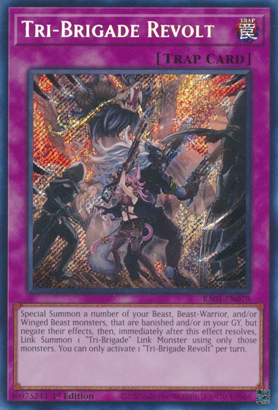 Tri-Brigade Revolt [RA01-EN079] Secret Rare | Chromatic Games