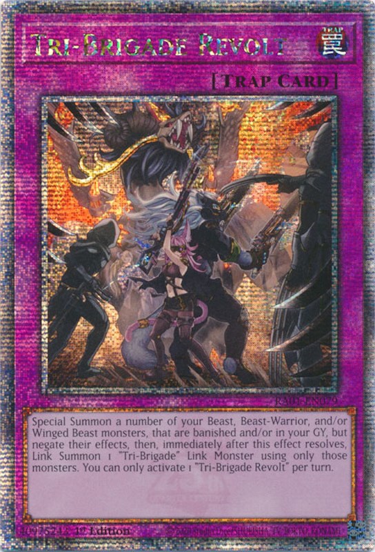 Tri-Brigade Revolt [RA01-EN079] Quarter Century Secret Rare | Chromatic Games