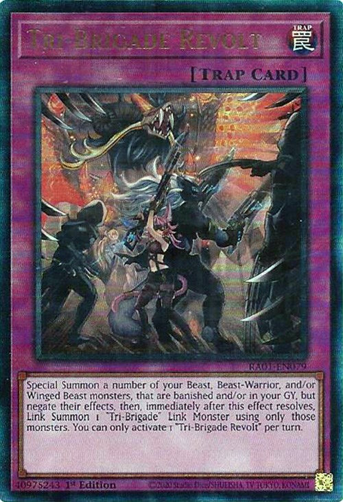 Tri-Brigade Revolt [RA01-EN079] Prismatic Ultimate Rare | Chromatic Games