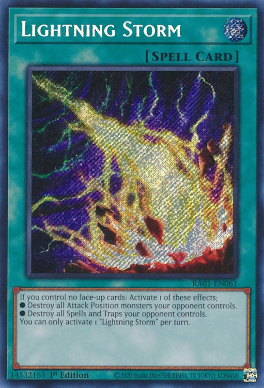 Lightning Storm [RA01-EN061] Secret Rare | Chromatic Games