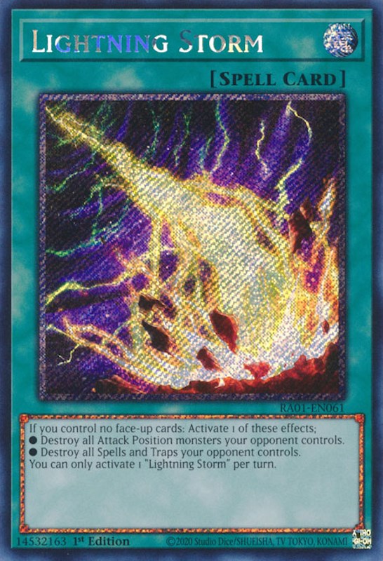 Lightning Storm [RA01-EN061] Platinum Secret Rare | Chromatic Games