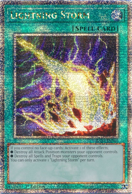 Lightning Storm [RA01-EN061] Quarter Century Secret Rare | Chromatic Games