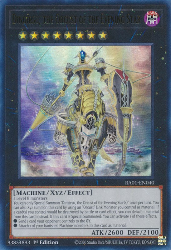 Dingirsu, the Orcust of the Evening Star [RA01-EN040] Ultra Rare | Chromatic Games