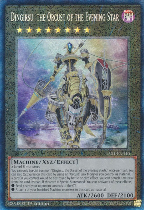 Dingirsu, the Orcust of the Evening Star [RA01-EN040] Prismatic Collector's Rare | Chromatic Games